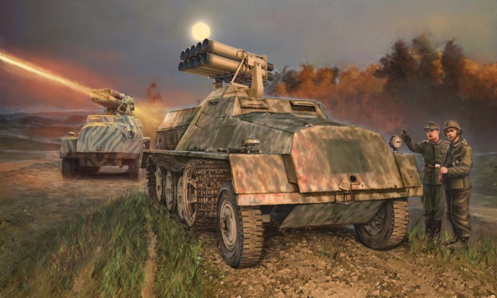 6562 Italeri Бронеавтомобиль 15 cm Panzerwerfer 42 auf sWS 1/35