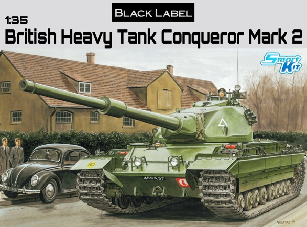 Сборная модель 3555 Dragon Британский танк Conqueror - "Black Label Series" 