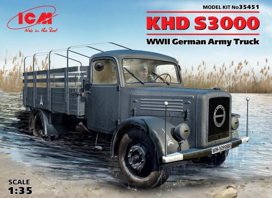 Сборная модель 35451 ICM Германский автомобиль KHD S3000  