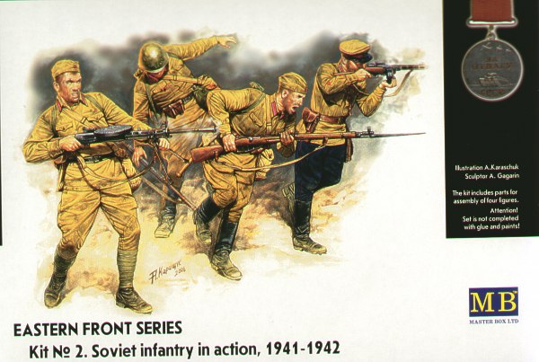 3523 Master Box Восточный фронт №2. Советская пехота 1941-1942гг Масштаб 1/35