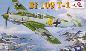 Сборная модель 7214 Amodel Немецкий истребитель Bf 109 Т-1 "Мессершмитт" 