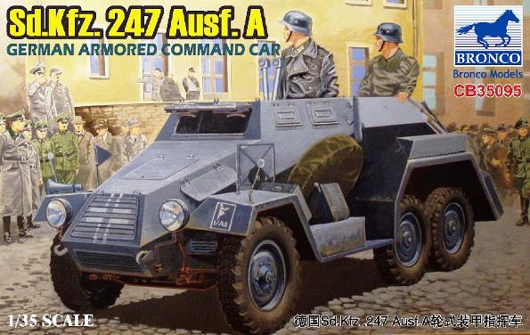 Сборная модель  35095 Bronco Models Германский бронеавтомобиль Sd.Kfz. 247 Ausf. A 