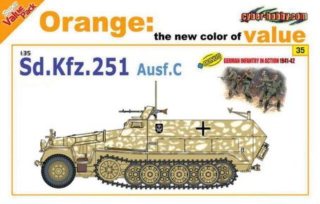 Сборная модель 9135 Dragon (Cyber-Hobby) Немецкий бронетранспортер Sd.Kfz.251 Ausf.C 