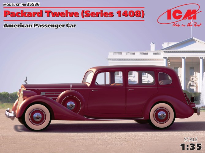 Сборная модель 35536 ICM Американский пассажирский автомобиль Packard Twelve (серии 1408) 