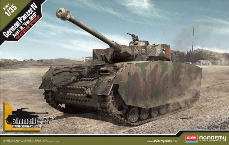 13516 Academy Танк Panzer IV Ausf. H. (MID) 1/35