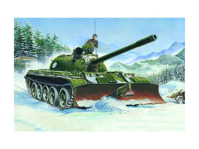 Сборная модель 00313 Trumpeter Советский танк Т-55 1958 года с БТУ-55