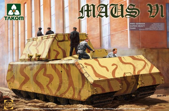 Сборная модель 2049 Takom Германский супертяжелый танк Маус (версия 1)  