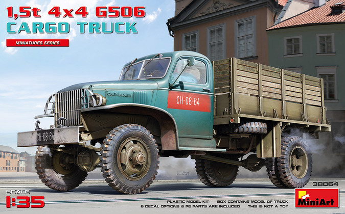38064 MiniArt Грузовой автомобиль 1,5 t 4x4 G506 Cargo Truck 1/35