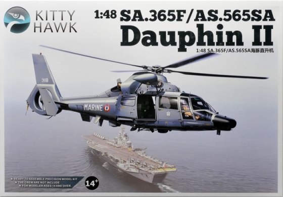 KH80108 Kitty Hawk Вертолет SA.365F/AS.565SA Dauphin II Масштаб 1/48
