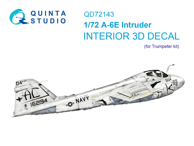 QD72143 Quinta 3D Декаль интерьера кабины A-6E Intruder (Trumpeter)