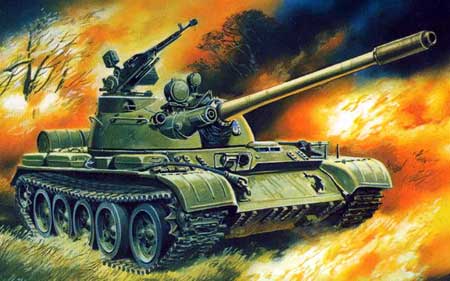Сборная модель 220 Skif Советский танк OT-55  