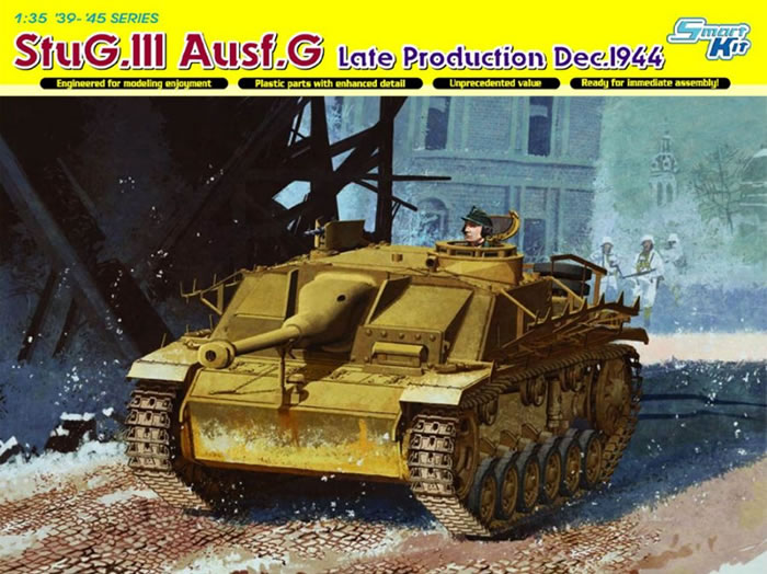 Сборная модель 6593 Dragon Немецкое самоходное орудие StuG.III Ausf.G (поздняя версия, декабрь 1944 года) 