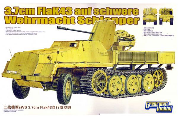 Сборная модель L3516 Great Wall Hobby Немецкая зенитная самоходная установка 3.7 cm FlaK auf sWS 