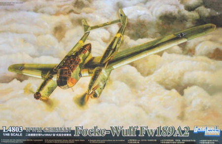 L4803 GWH Немецкий самолет-разведчик Focke-Wulf Fw 189 A-2 Масштаб 1/48