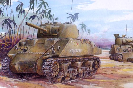 Сборная модель 6062 Dragon Танк M4A2 Tarawa 