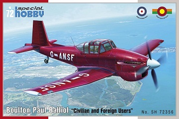 72356 Special Hobby Самолёт Boulton Paul Balliol "Civilian and Foreign Users" 1/72