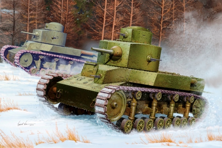 Сборная модель 82493 Hobby Boss Советский танк Т-24  