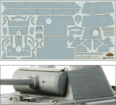 12646 Tamiya Наклейки для имитации циммерита к танку Panther Ausf.G Early Production (35170) Масштаб