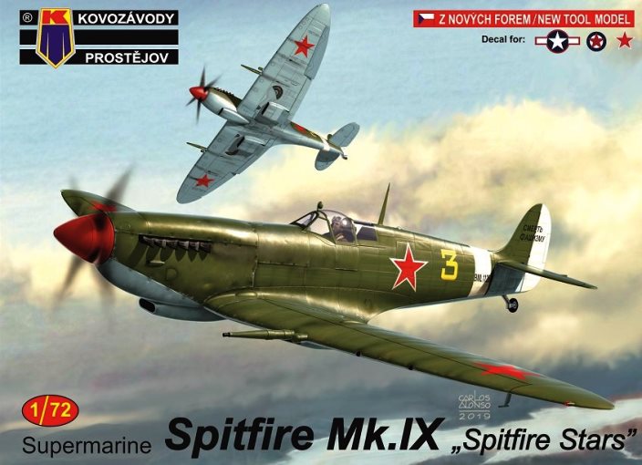 0167 Kovozavody Prostejov Самолёт Spitfire Mk.IX „Spitfire Stars“ 1/72
