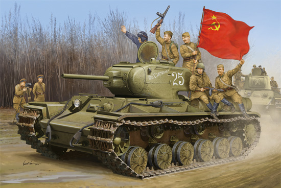 Сборная модель 01566 Trumpeter Советский танк КВ-1С