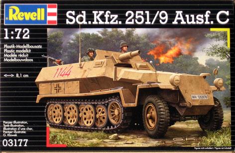 Сборная модель 03177 Revell Немецкий БТР Sd.Kfz. 251/9 Ausf.C 