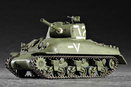 Сборная модель 07222 Trumpeter Танк M4A1 "Шерман" (76) W medium tank  