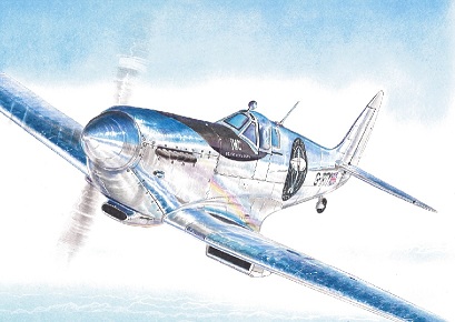 7634 AZmodel Британский истребитель Spitfire Mk.IX „The Longest Flight“ 1/72