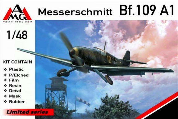 Сборная модель 48711 AMG Самолет Messerschmitt Bf.109 A1 