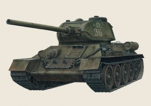 Сборная модель 303507 Моделист Советский Средний танк Т-34-85  