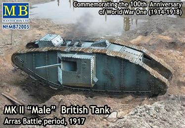Сборная модель 72005 Master Box Танк Mk.I "Male" (Самец, Arras, 1917 год) 
