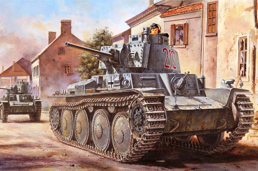 Сборная модель 80138 Hobby Boss Танк Pz.Kpfw. / Pz.BfWg 38(t) Ausf. B 