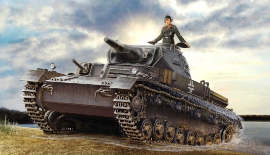 Сборная модель 80132 Hobby Boss Танк Panzerkampfwagen IV Ausf D / TAUCH 