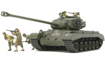 Сборная модель 35319 Tamiya Американский танк T26E4 "SUPER PERSHING" (5 фигур)  