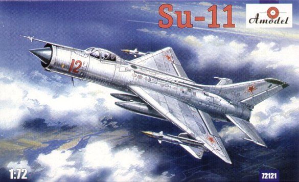 Сборная модель 72121 Amodel Советский сверхзвуковой перехватчик Су-11