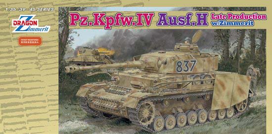 Сборная модель 6560 Dragon Танк Pz.Kpfw.IV Ausf.H w/Zimmerit