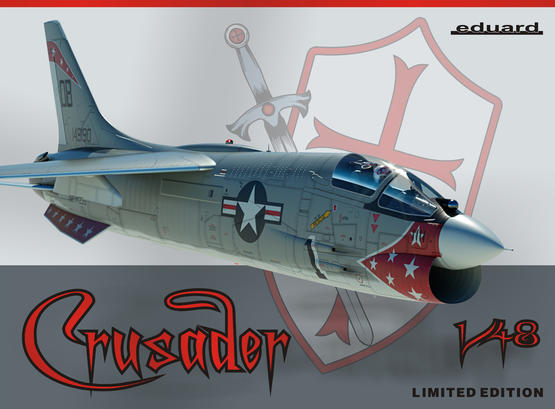 Сборная модель 11110 Eduard Американский самолет Crusader 