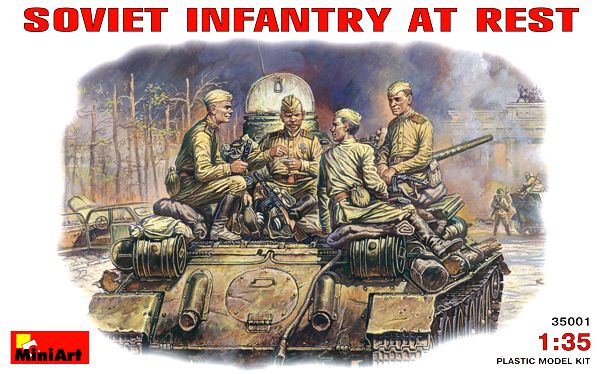 35001 MiniArt Советская пехота на отдыхе 1/35