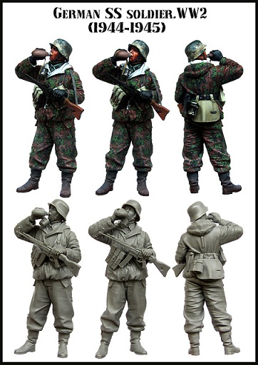 EM35119 Evolution Miniatures Германский солдат СС (1944-1945) Масштаб 1/35
