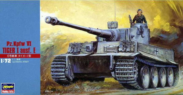 Сборная модель 31108 Hasegawa Тяжёлый танк Pz.Kpfw VI TIGER ausf.E﻿ 