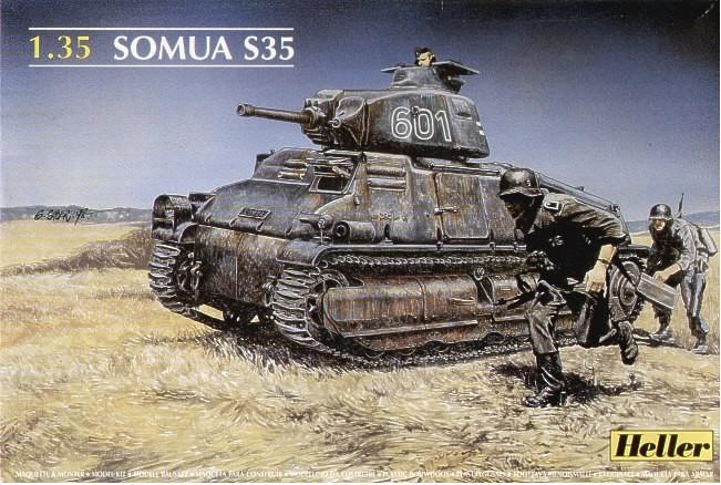 Сборная модель 81134 Heller Танк Somua немецкой армии S-35 