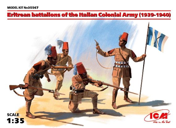 35567 ICM Эритрейские батальоны колониальной армии (Италии, 1939-1940 год) Масштаб 1/35