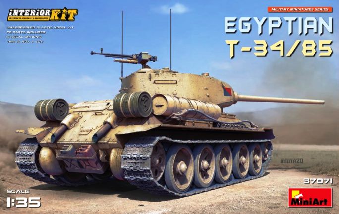 37071 MiniArt Египетский танк Т-34/85 с интерьером 1/35