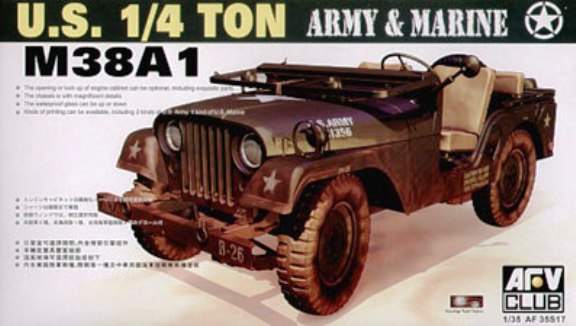 Сборная модель 35S17 AFV Club Американский джип M38A1 1/4 ton