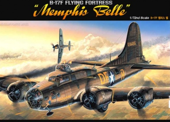 Сборная модель 12495 Academy Бомбардировщик B-17F "Memphis Belle" 