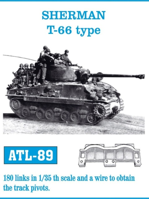 ATL-89 FRIULMODEL Металлические траки для танка Sherman 1/35