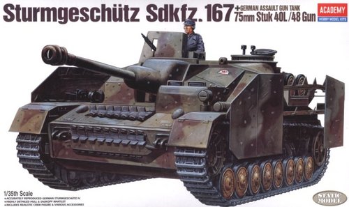 Сборная модель 13235 Academy Немецкое самоходное орудие Sturmgeschutz SdKfz.167 75mm