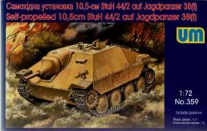 Сборная модель 359 UM Немецкая 10.5cm StuH 44/2 на Jagdpanzer 38(t) 