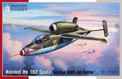 72341 Special Hobby Самолет Heinkel He 162 Spatz 1/72