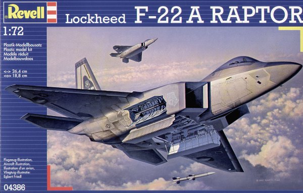 Сборная модель 04386 Revell Истребитель Lockheed F-22 Raptor 