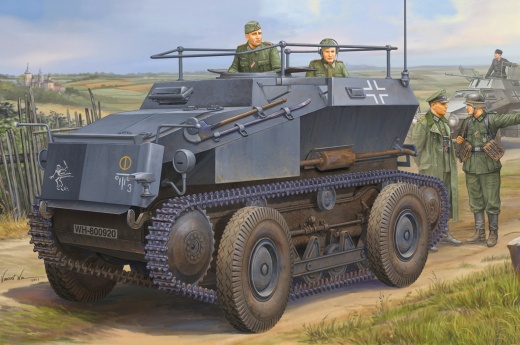 Сборная модель 82491 Hobby Boss Бронеавтомобиль German Sd.Kfz.254 Tracked Armoured Scout Car 